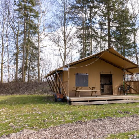Tente en toile et en bois 6 personnes - Tente safari