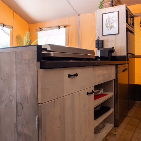 TENTE TOILE ET BOIS 6 personnes - Tente safari