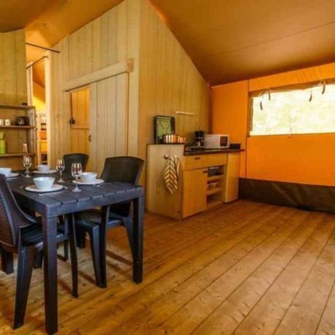 Tente en toile et en bois 4 personnes