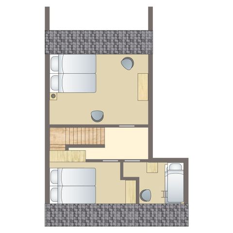 BUNGALOW 6 personnes - type 6D