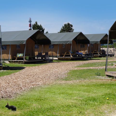 TENTE TOILE ET BOIS 4 personnes - Tente safari