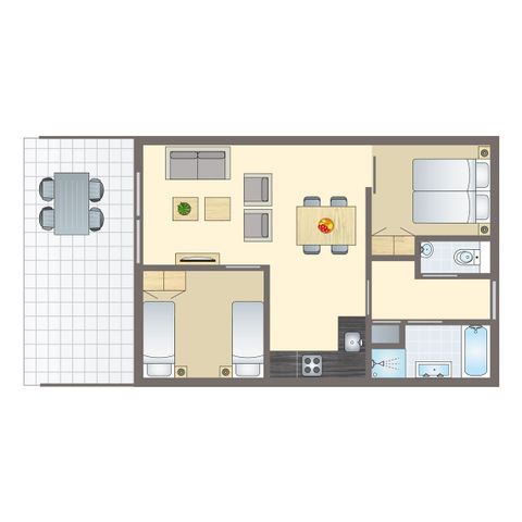 APPARTEMENT 4 personnes - 4CA