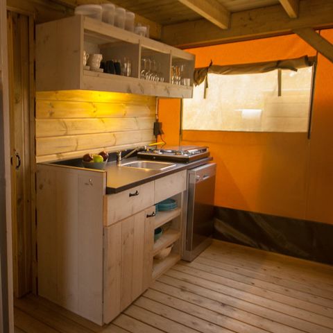 Tente en toile et en bois 8 personnes - Argousier