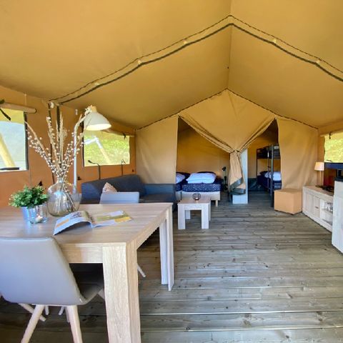 TENTE TOILE ET BOIS 4 personnes - Zeeduin