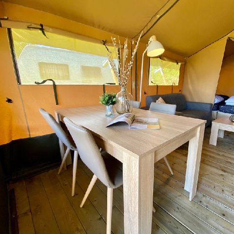 TENTE TOILE ET BOIS 4 personnes - Zeeduin