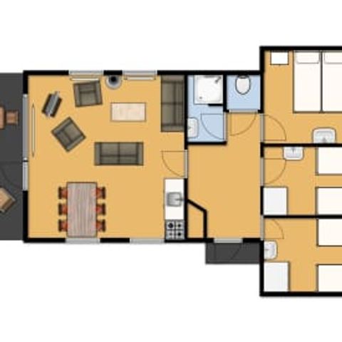 BUNGALOW 6 personnes - L'alouette