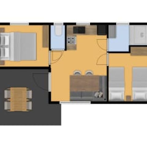 MOBILHOME 2 personnes - Mobil home de Honingbij