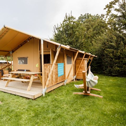 TENTE TOILE ET BOIS 5 personnes - Bois