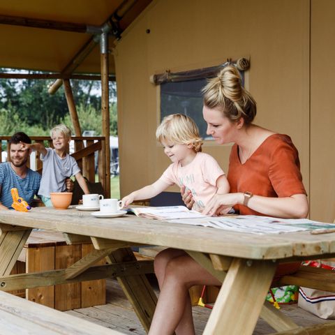TENTE TOILE ET BOIS 5 personnes - Bois