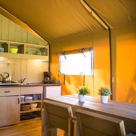 TENTE TOILE ET BOIS 6 personnes - Rozenburg