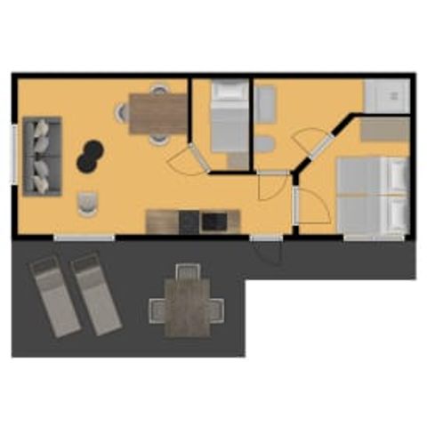 CHALET 3 personnes - Chalet Dartheide