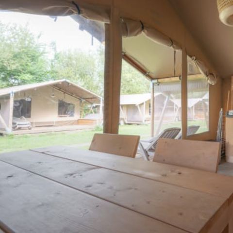 TENTE TOILE ET BOIS 5 personnes - la Rose des vents