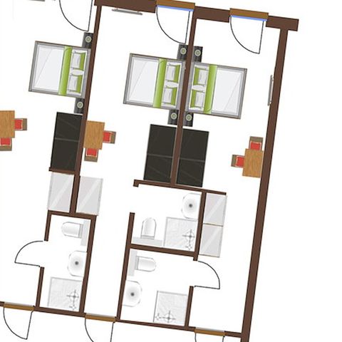 APPARTEMENT 2 personnes - Chambre d'hôtel