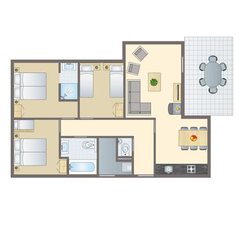 BUNGALOW 6 personnes - 6C2