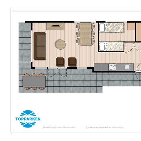 BUNGALOW 5 personnes - Module de bien-être (Spa)