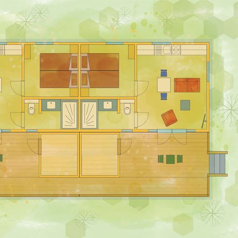 MOBILHOME 2 personnes - maison mobile/chalet Trout