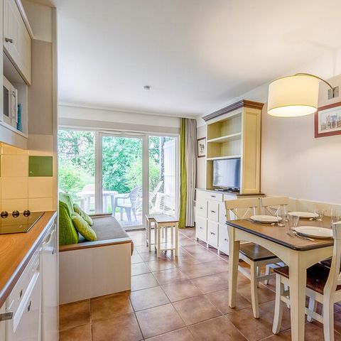 Studio 3 personnes - 1 alcôve - Terrasse ou balcon - Rez-de-jardin - Quartier de Hameau