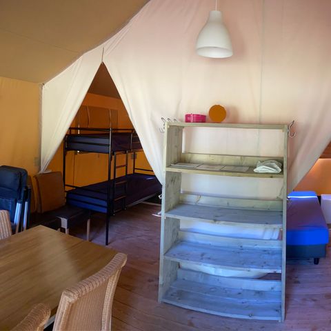 Tente en toile et en bois 6 personnes