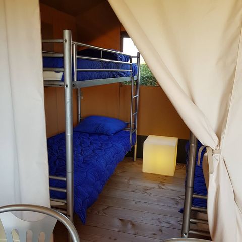 Tente en toile et en bois 6 personnes