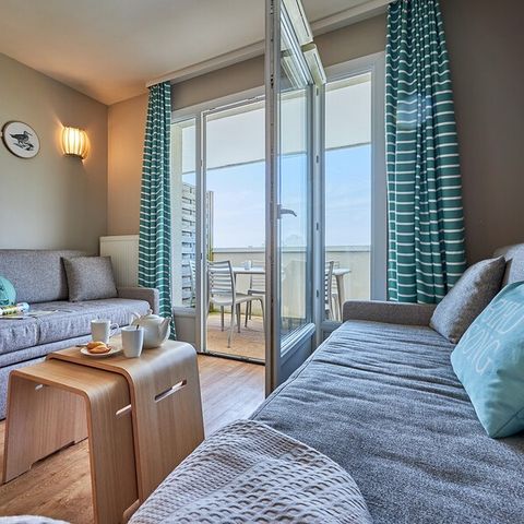 Appartement 5 personnes - 1 chambre - Terrasse ou balcon - Vue bocage - Rénové