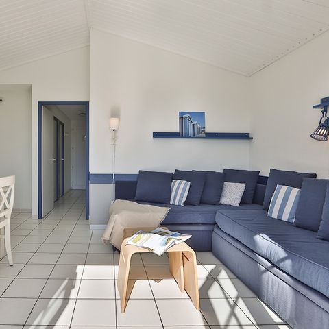 Appartement 6 personnes - 1 chambre + 1 alcôve - Terrasse ou balcon - Quartier Village de Golf