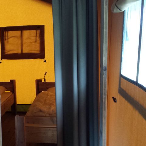 Tente en toile et en bois 6 personnes - Tente safari