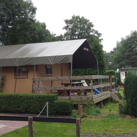 Tente en toile et en bois 6 personnes - Tente safari