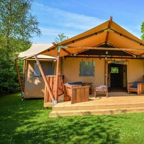 Tente en toile et en bois 6 personnes - Lodgetent