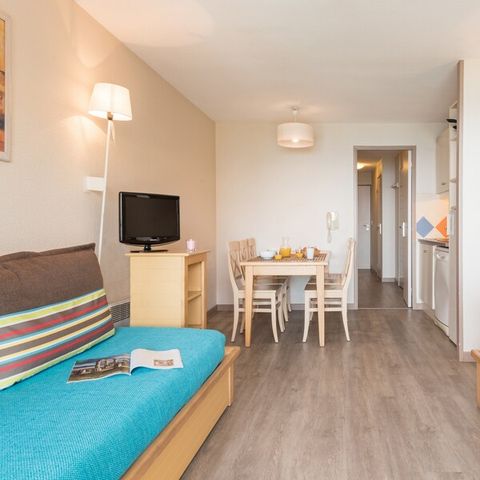 Appartement 7 personnes - 1 chambre - 1 coin - Nuit - Terrasse ou balcon