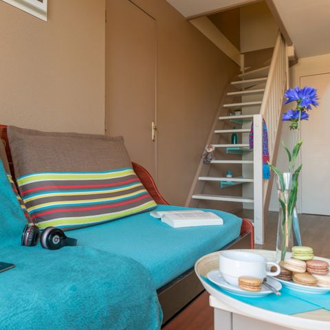 Studio 2 personnes - Terrasse ou balcon - Simple étage