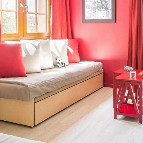 Appartement 6 personnes - 1 chambre - 1 COIN NUIT - VUE JARDIN