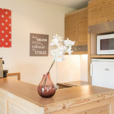 Appartement 6 personnes - 1 chambre - 1 COIN NUIT - VUE JARDIN