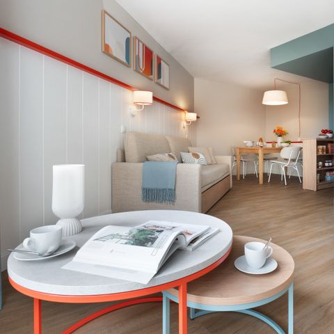 Appartement 6 personnes - 1 chambre - 1 alcôve - Vue sur le jardin