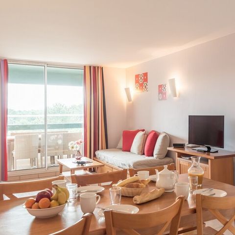 Appartement 7 personnes - 1 chambre + 1 coin nuit - Vue sur le golf