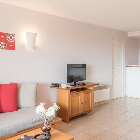 Appartement 7 personnes - 1 chambre + 1 coin nuit - Vue sur le golf