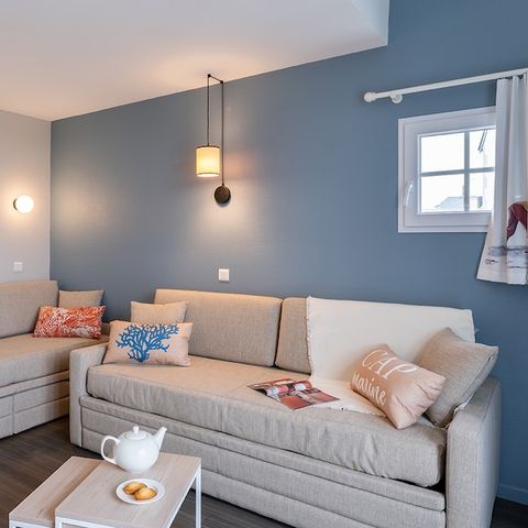 APPARTEMENT 8 personnes - - 2 chambres + 1 alcôve - Terrasse ou balcon - Vue sur la mer