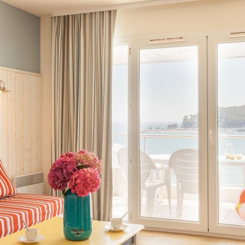 Appartement 6 personnes - - 1 chambre + 1 alcôve - Terrasse ou balcon - Vue sur la mer