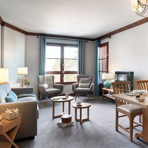 Appartement 4 personnes - 1 chambre - Piscine extérieure avec vue Mont Blanc