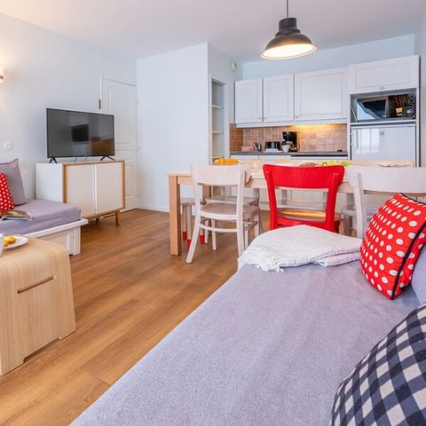 Appartement 6 personnes - 1 chambre - 1 coin - Nuit - Vue montagne