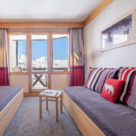 Appartement 6 personnes - 1 chambre - 1 alcôve - Vue sur la montagne - Orientation sud