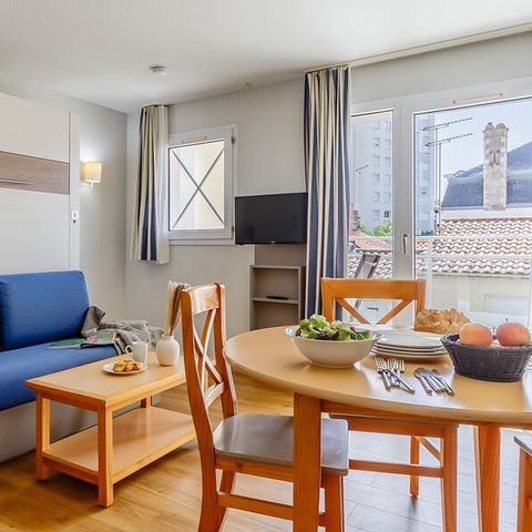 Studio 4 personnes - 1 coin - Nuit - Sans balcon