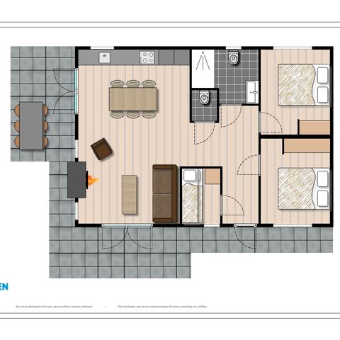 CHALET 6 personnes - Leijhoeve Wellness (Spa)