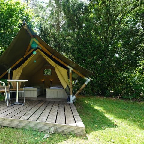 Tente en toile et en bois 2 personnes - Mini