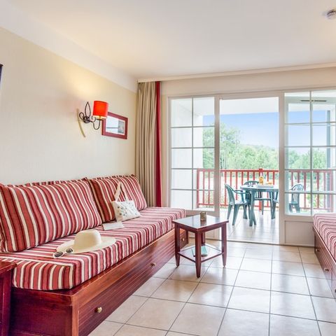 Appartement 5 personnes - 1 chambre - Terrasse ou balcon