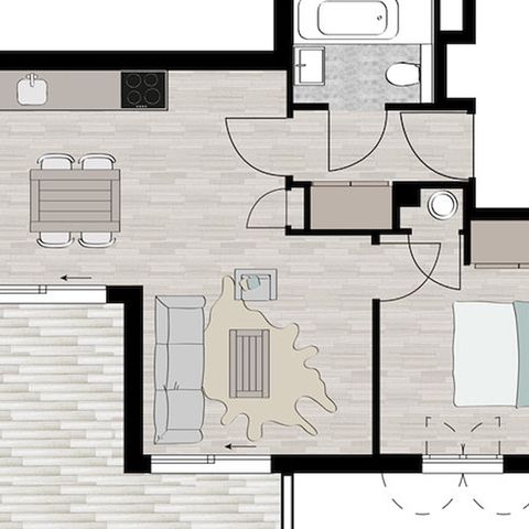 APPARTEMENT 4 personnes - Arolle