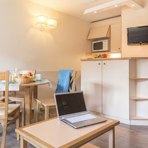 Studio 4 personnes - 1 coin - Nuit