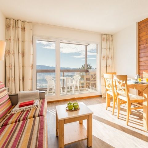Studio 4 personnes - 1 coin - Nuit - Vue montagne dégagée