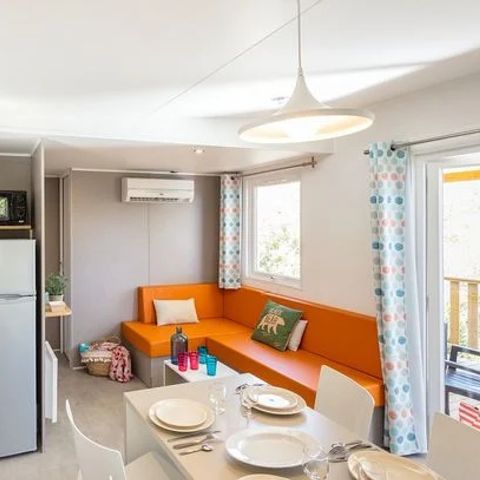 MOBILHOME 6 personnes - Mobil-home | Premium | 3 Ch. | 6 Pers. | Terrasse Lounge | Clim.