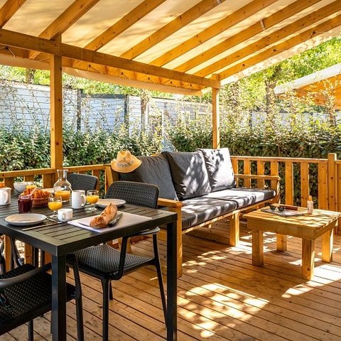 MOBILHOME 6 personnes - Mobil-home | Premium Azure | 3 Ch. | 6 Pers. | Terrasse Lounge