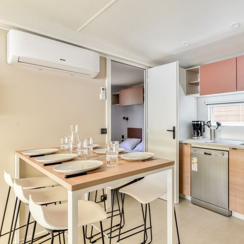 MOBILHOME 6 personnes - Mobil-home | Comfort XL | 3 Ch. | 6 Pers. | Terrasse surélevée | Clim. | TV